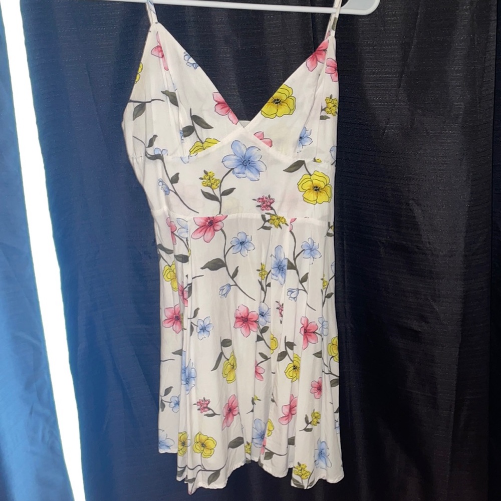 Floral mini dress in size small.